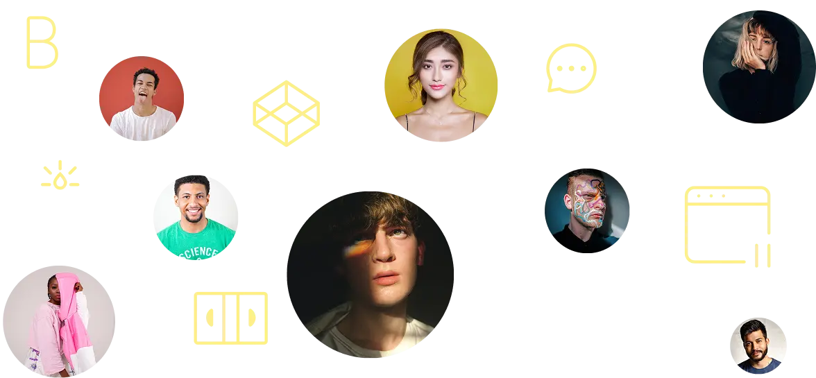 Diverse user profiles connected through an online chat and social networking platform